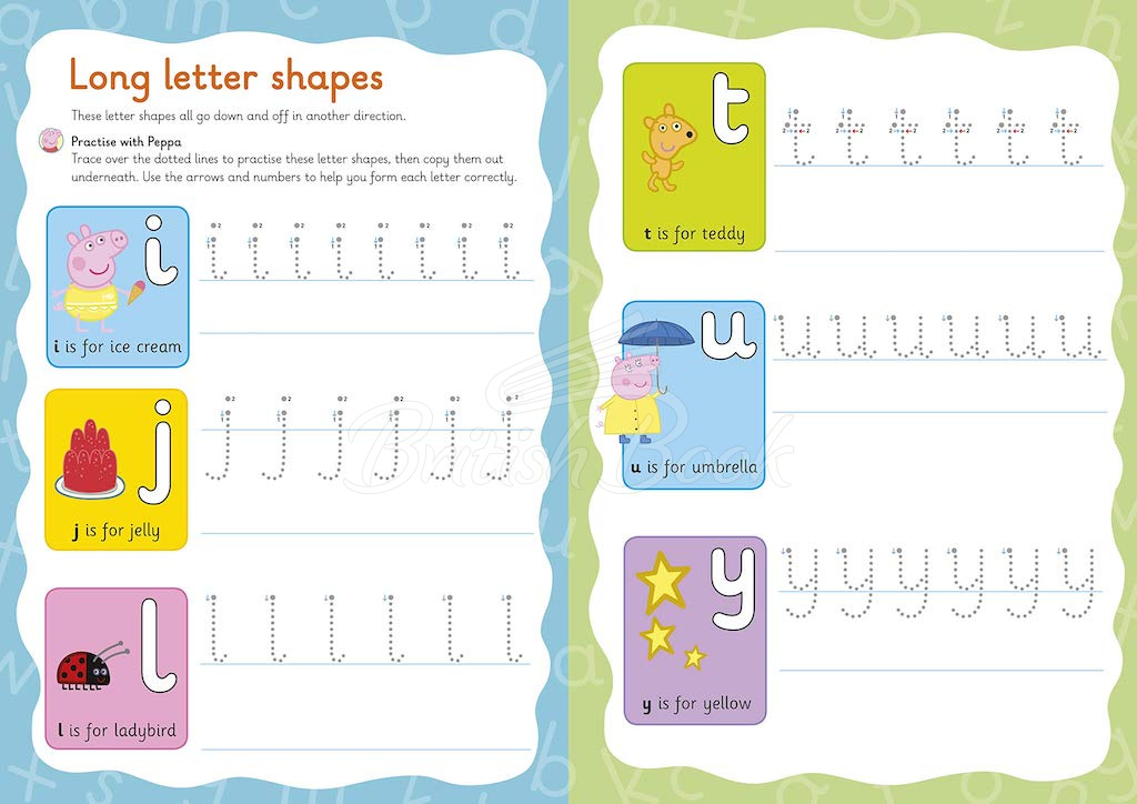 Книга Peppa Pig: Practise with Peppa: Wipe-Clean First Writing изображение 2
