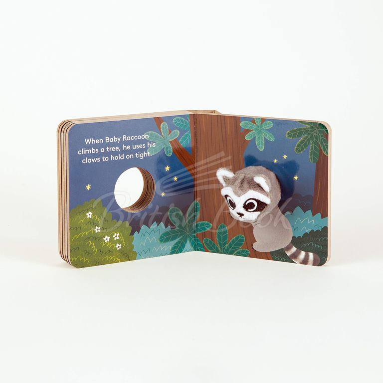 Книга Baby Raccoon Finger Puppet Book зображення 3