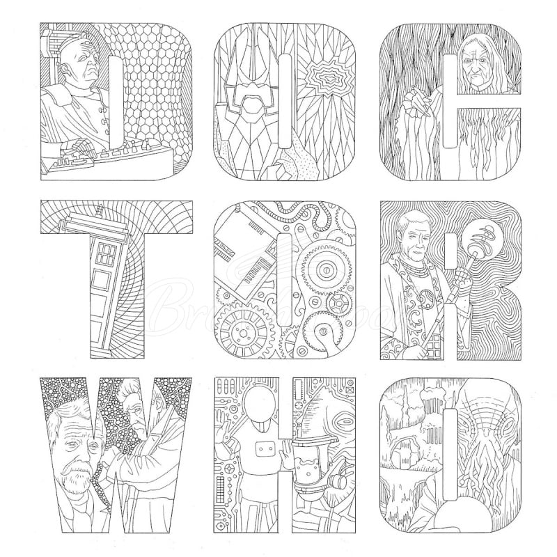 Книга Doctor Who Colouring Book изображение 2