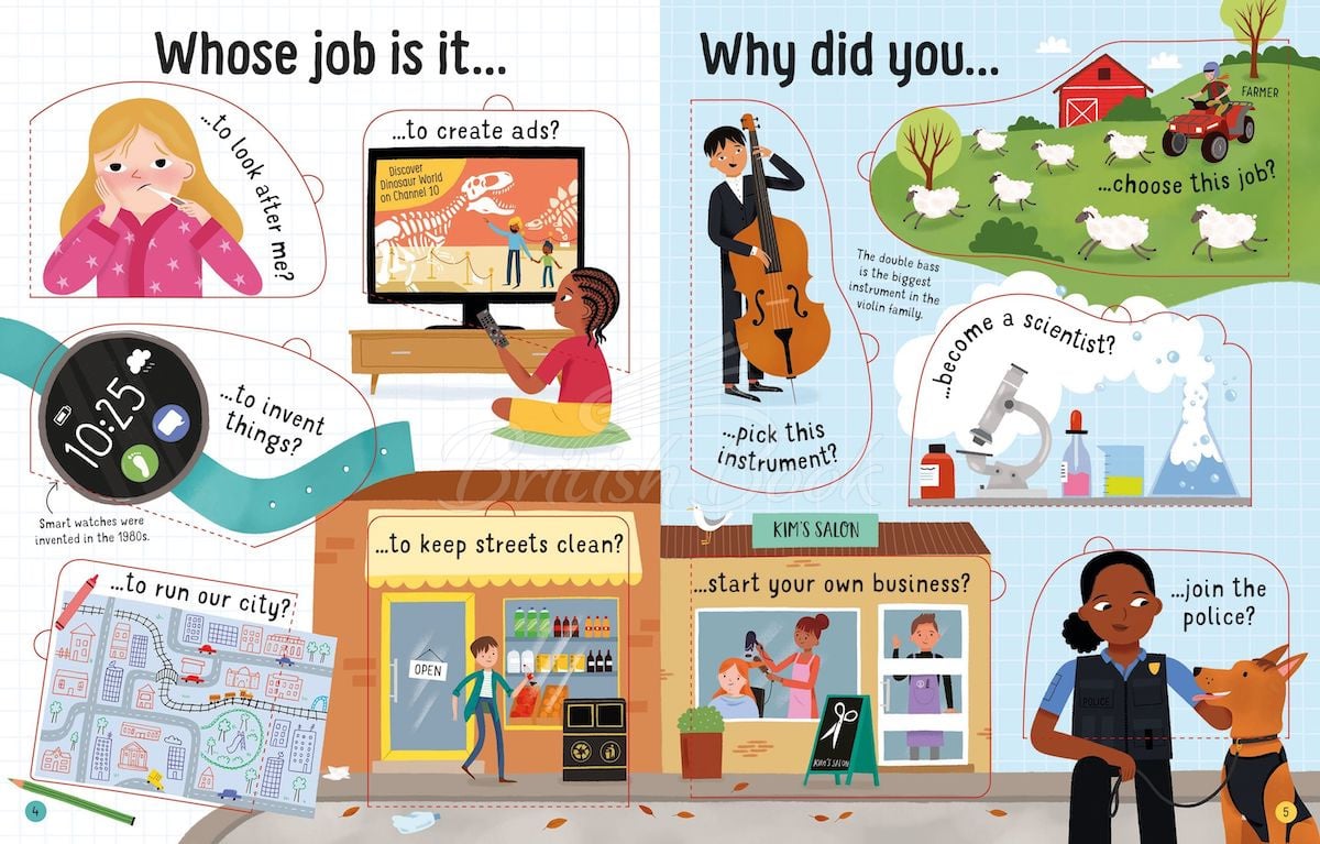 Книга Lift-the-Flap Questions and Answers about Jobs зображення 2