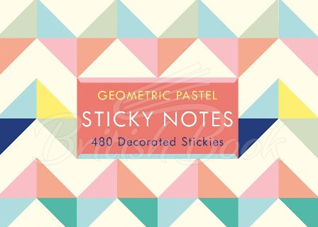 Клейкая бумага для заметок Geometric Pastel Sticky Notes изображение