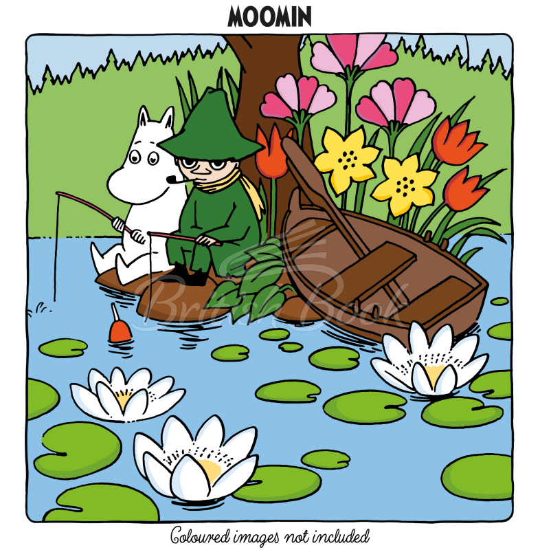 Книга Moomin Moments: A Cute and Cosy Colouring Book for All Ages зображення 6