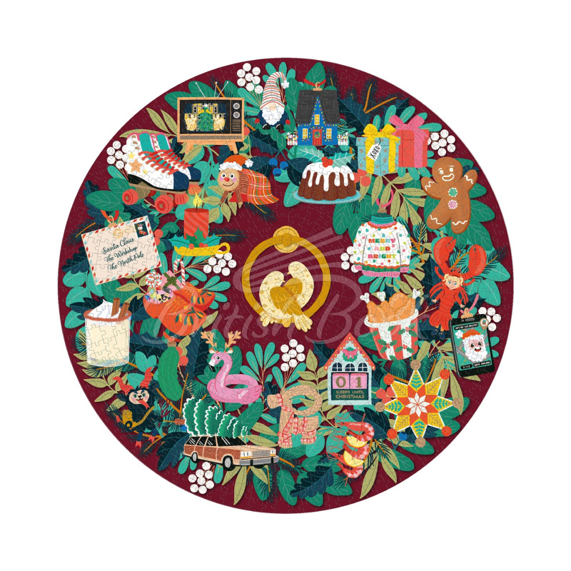 Пазл Christmas Countdown 1000-Piece Jigsaw Puzzle изображение 2