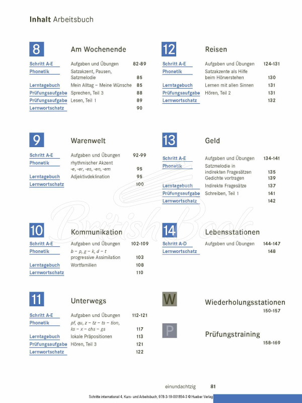 Учебник и рабочая тетрадь Schritte international 4 Kursbuch + Arbeitsbuch mit Audio-CD zum Arbeitsbuch und interaktiven Übungen изображение 5