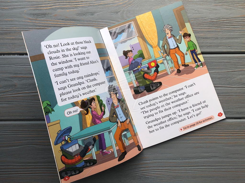 Книга Oxford Read and Imagine Level 2 Clunk in the Clouds изображение 4