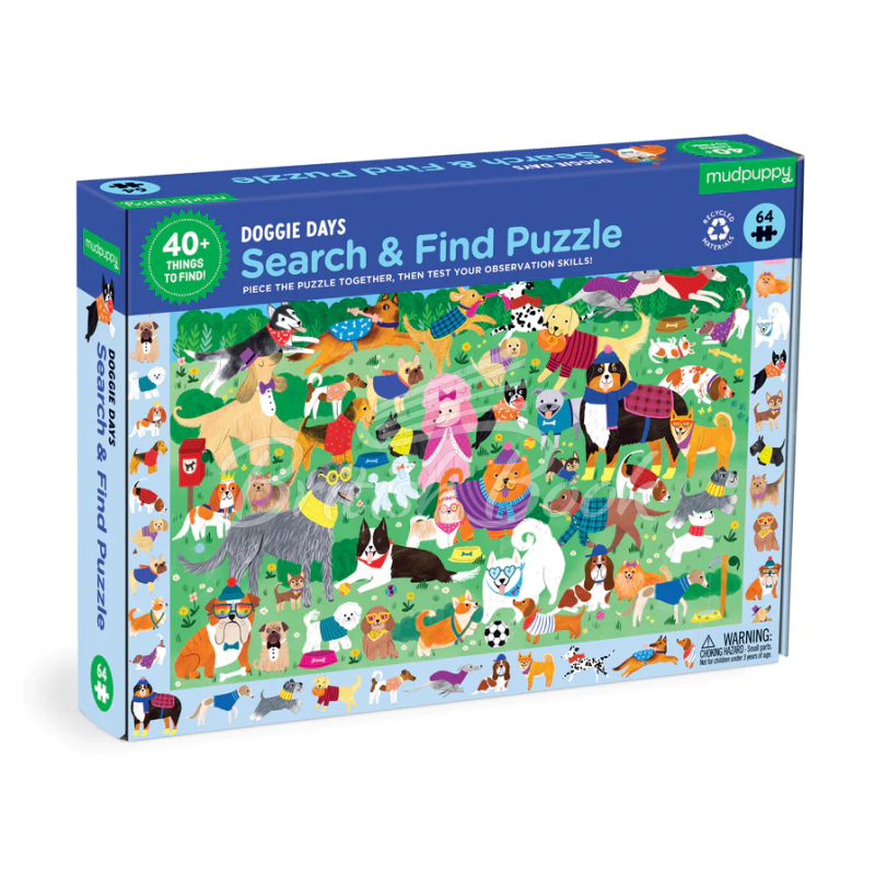 Пазл Doggie Days Search and Find Puzzle зображення