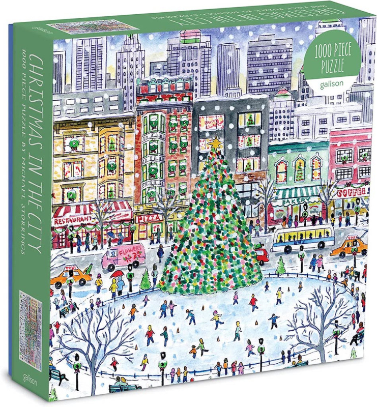 Пазл Michael Storrings Christmas in the City 1000 Piece Puzzle изображение 1