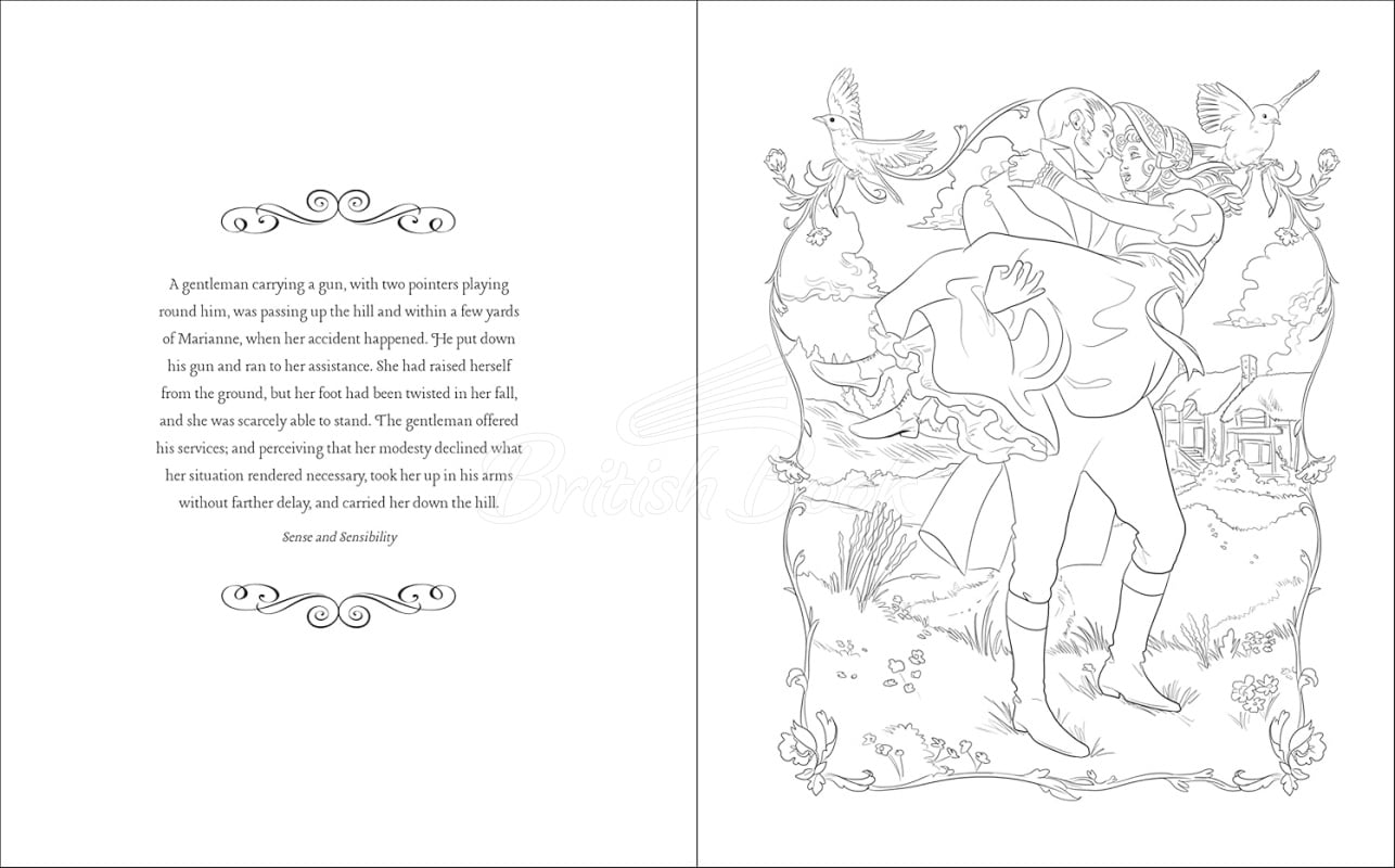Книга The Jane Austen Colouring Book изображение 2
