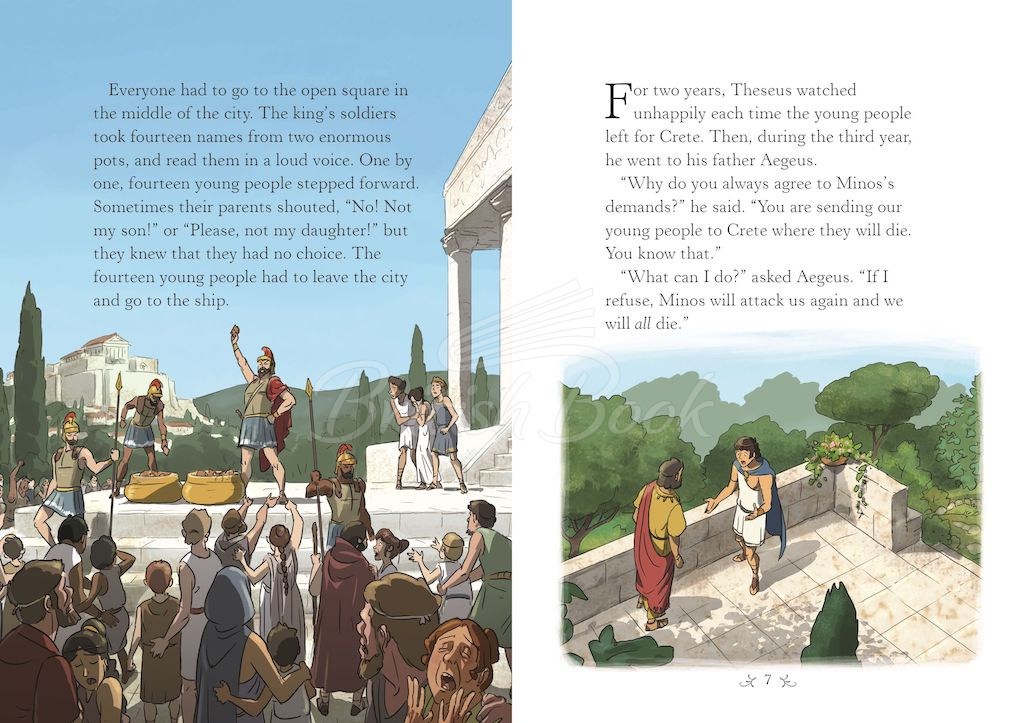 Книга Usborne English Readers Level 2 Theseus and the Minotaur изображение 3