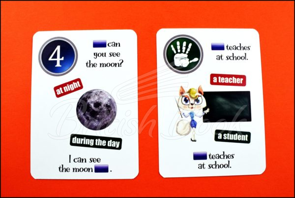 Карточки Fun Card English: Who, When, Where... изображение 6