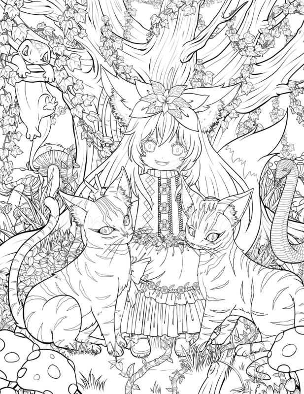 Книга Curiously Cute Manga: A Colouring Book зображення 2