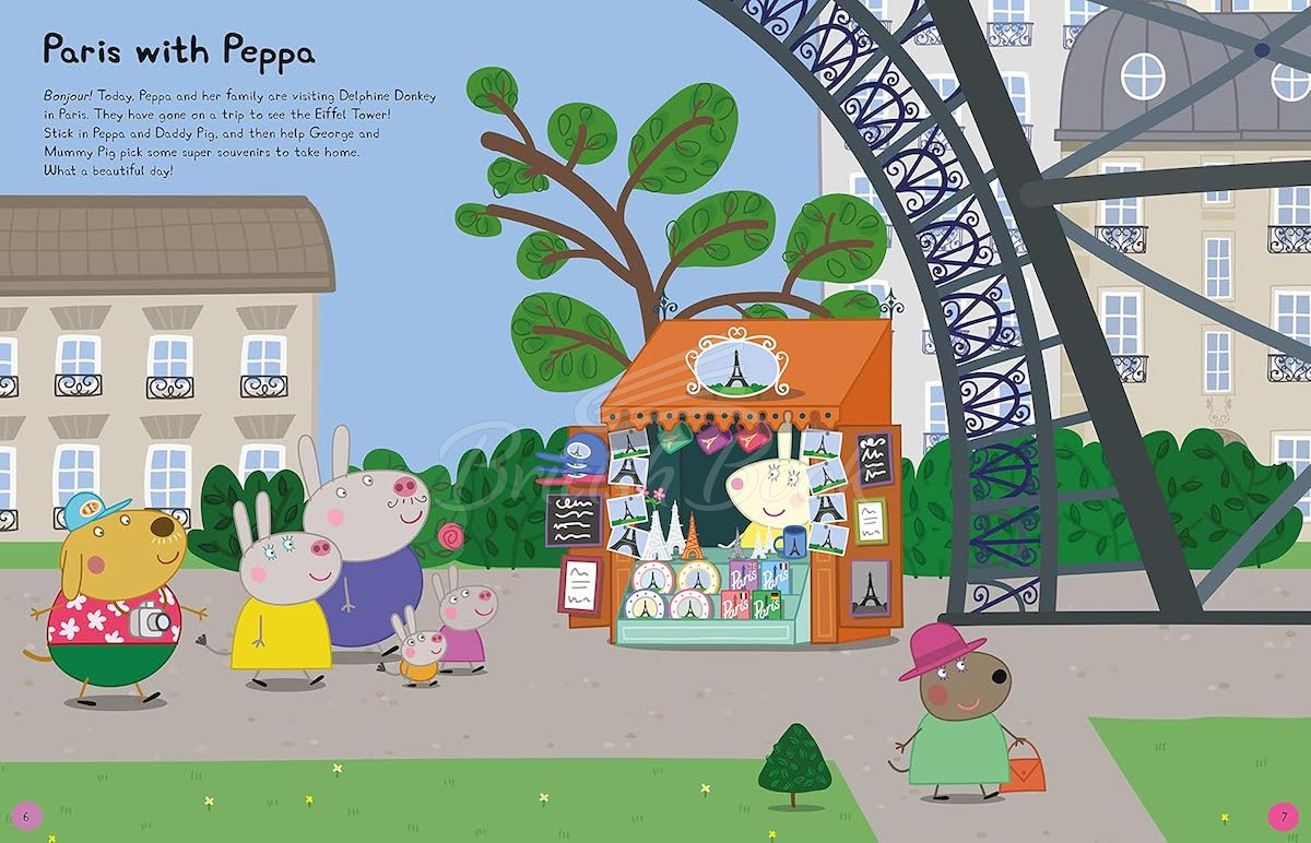 Книга Peppa Pig: Peppa's Travels Sticker Book зображення 2