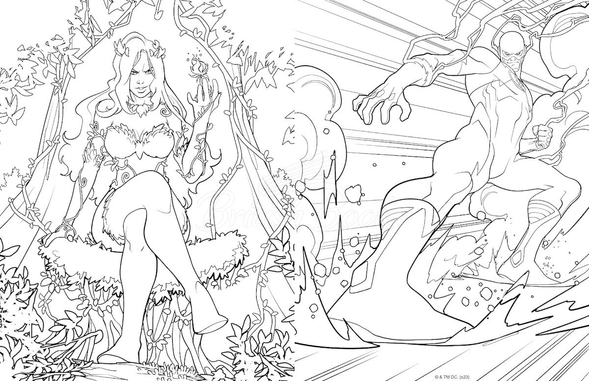 Книга DC Super-Villains: The Official Colouring Book зображення 7