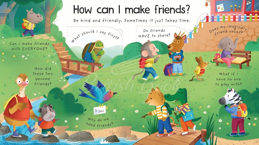 Книга Lift-the-flap First Questions and Answers: How Can I Make Friends? зображення 2