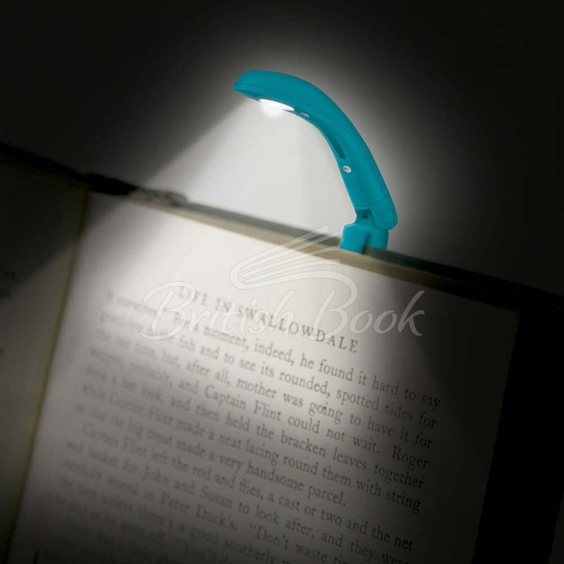 Фонарик для книг The Really Tiny Book Light Blue изображение 4