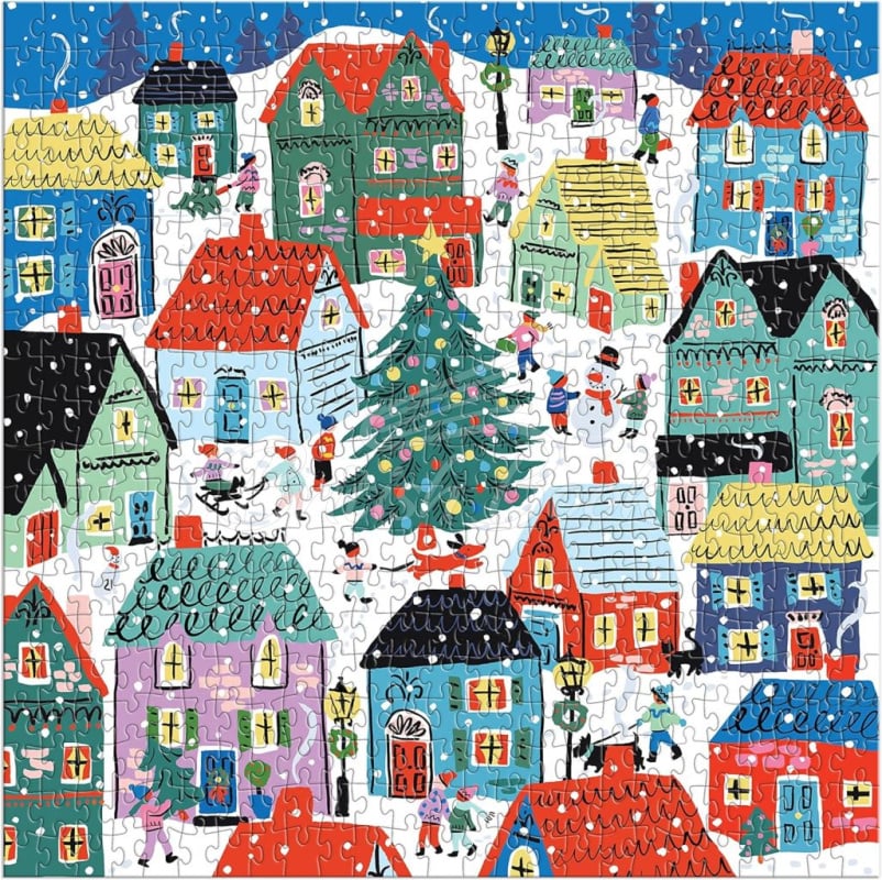 Пазл Christmas in the Village 500 Piece House Puzzle изображение 2