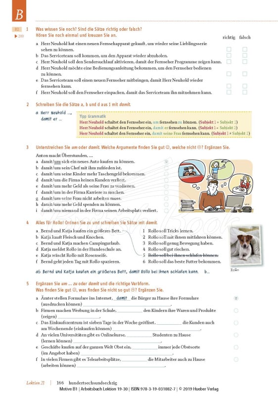 Рабочая тетрадь Motive B1 Arbeitsbuch mit MP3-CD (Lektion 19-30) изображение 4