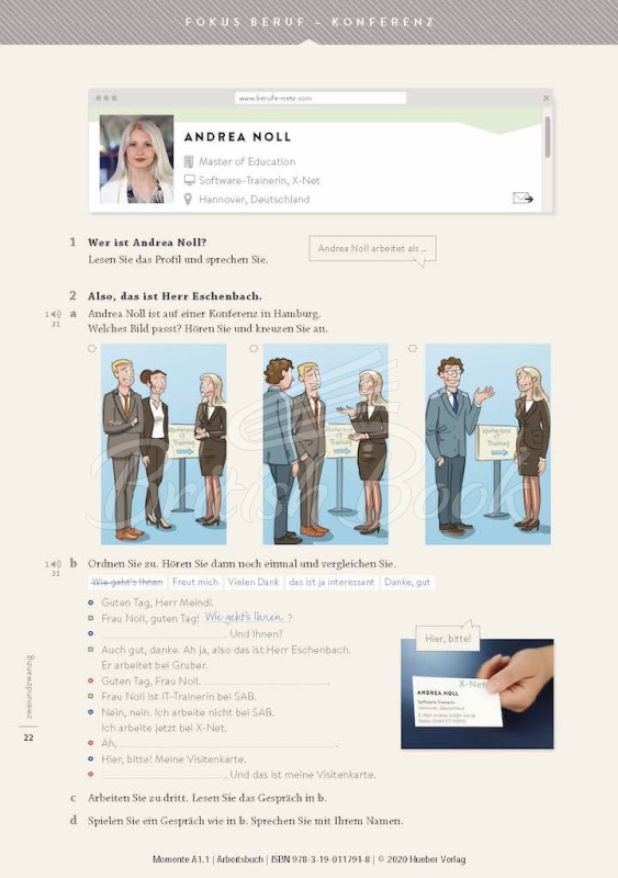 Рабочая тетрадь Momente A1.1 Arbeitsbuch mit interaktive Version изображение 6