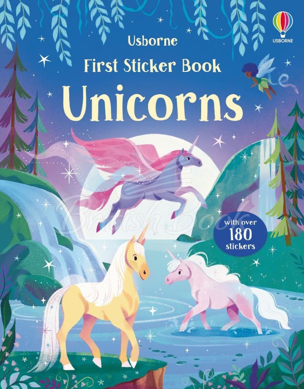 Книга First Sticker Book: Unicorns изображение