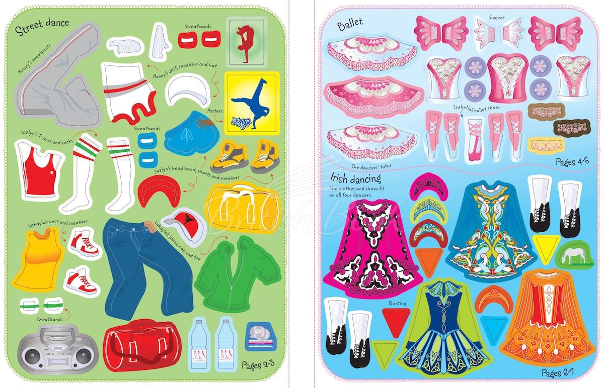 Книга Sticker Dolly Dressing: Dancers зображення 4