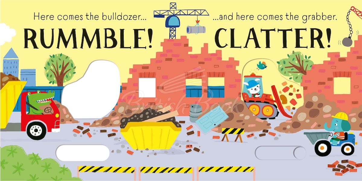 Книга Usborne Slider Sound Books: Rummble! изображение 2