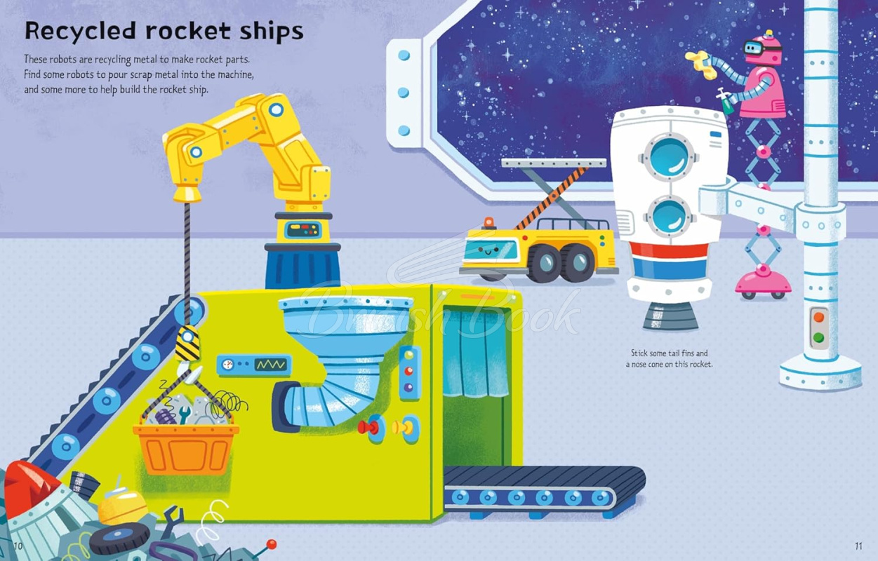 Книга First Sticker Book: Robots зображення 4