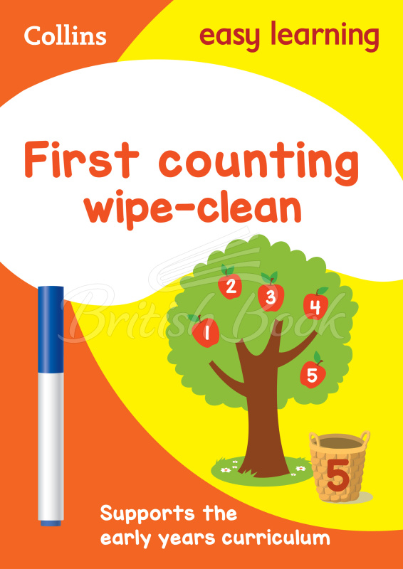 Книга Collins Easy Learning Preschool: First Counting Wipe Clean Activity Book зображення