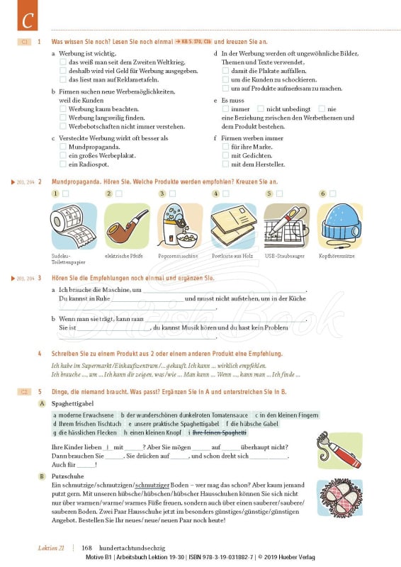 Рабочая тетрадь Motive B1 Arbeitsbuch mit MP3-CD (Lektion 19-30) изображение 6
