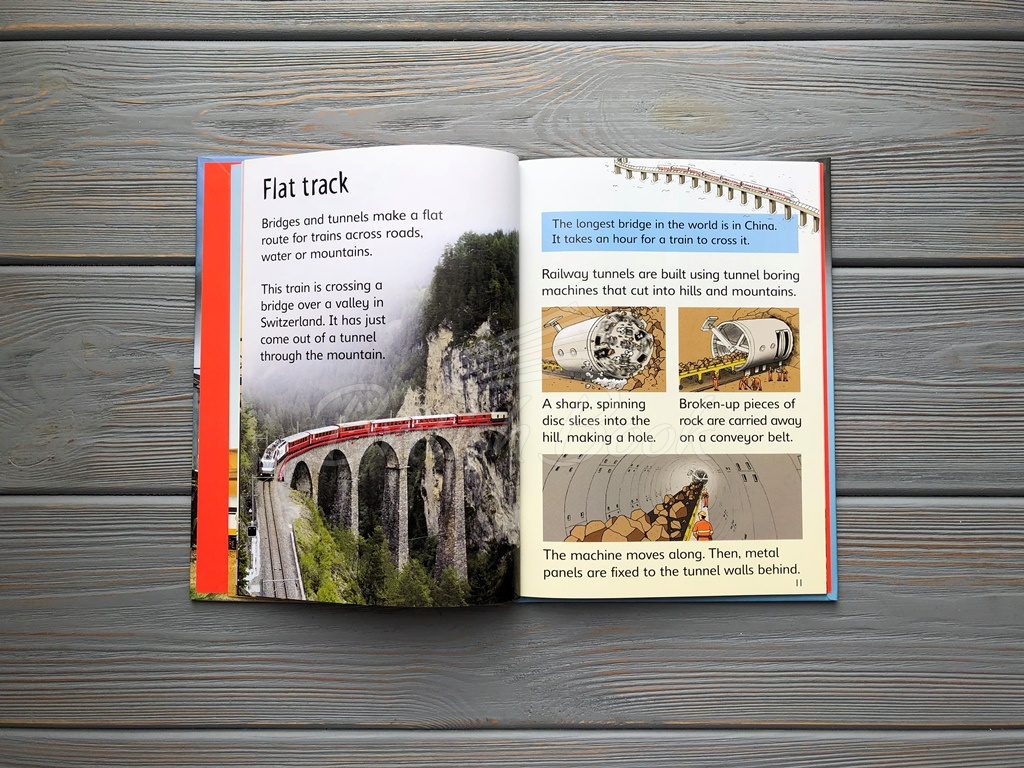 Книга Usborne Beginners Trains зображення 5