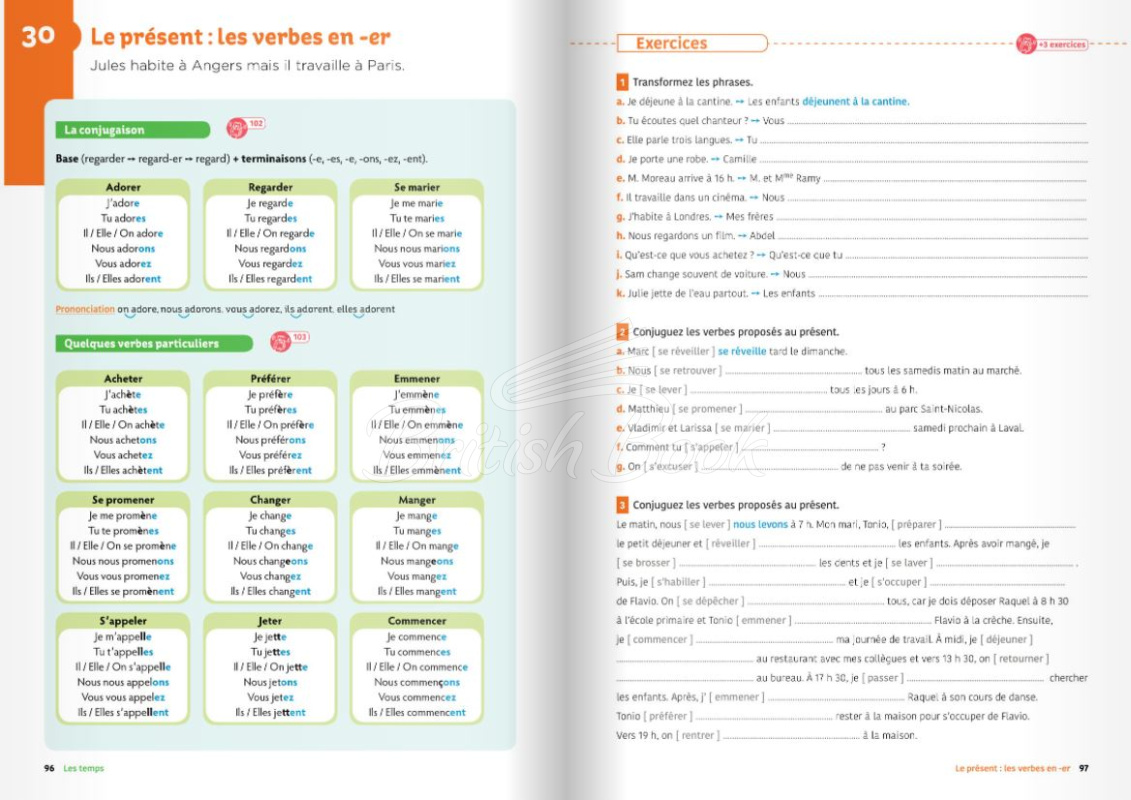 Учебник Exercices de Grammaire et conjugaison A2 изображение 9