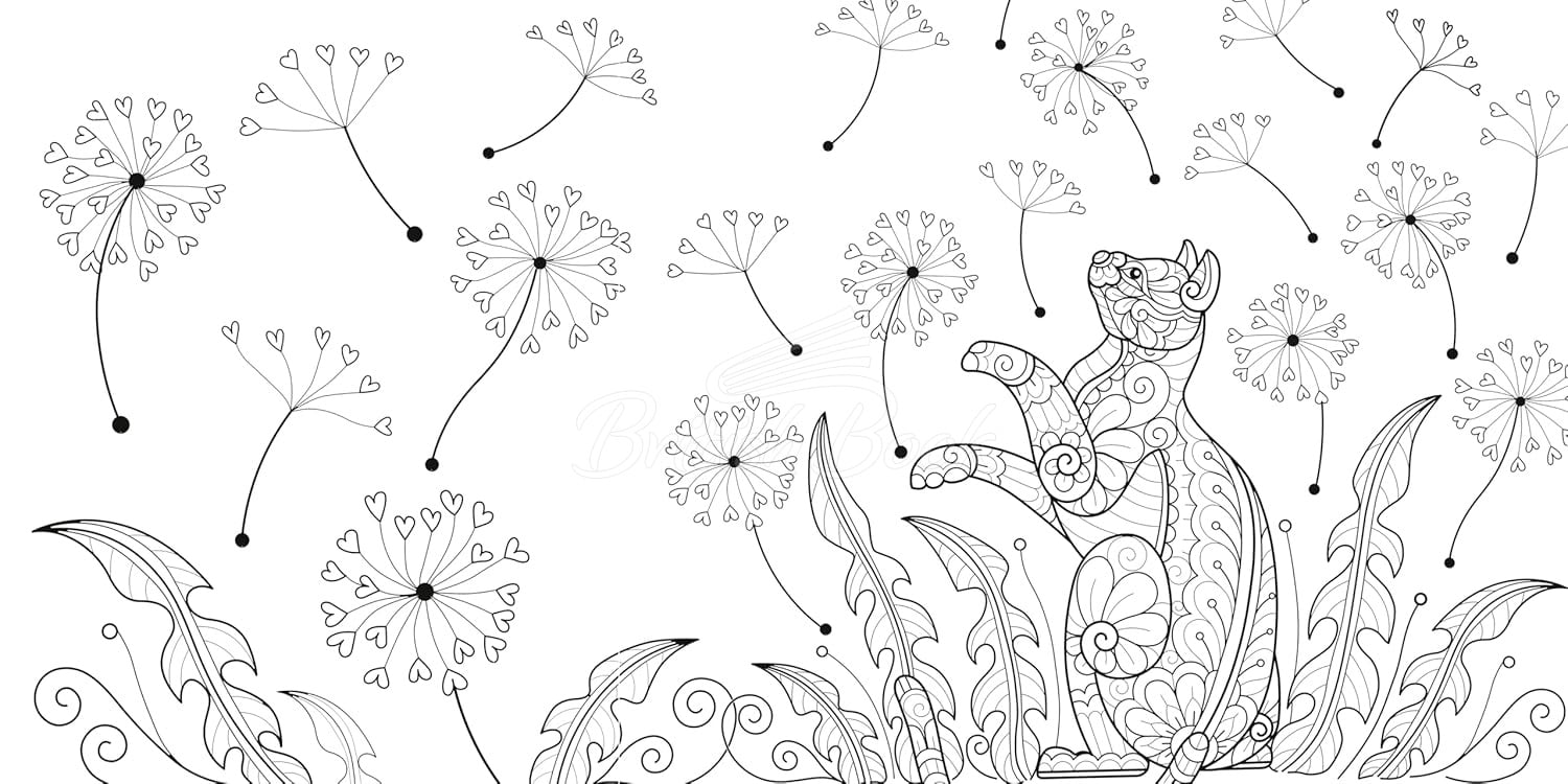 Книга Relaxing Cats Colouring Book зображення 5