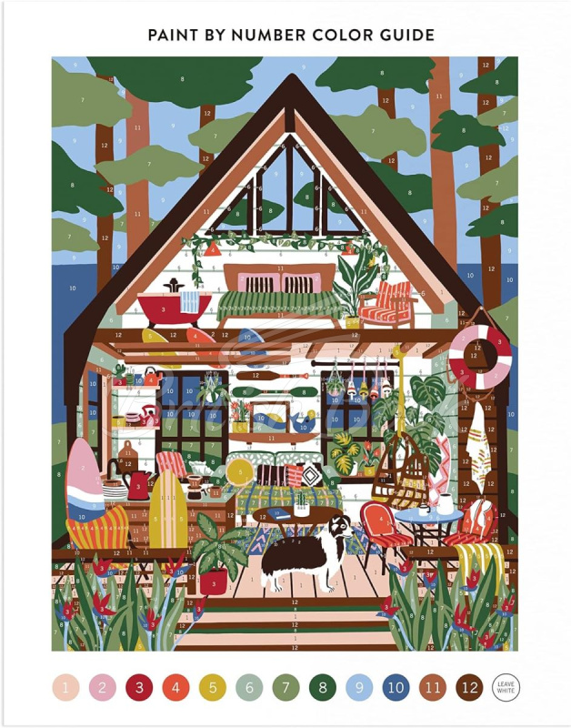 Набір для творчості Surf Shack Hideaway Paint by Number Kit зображення 4