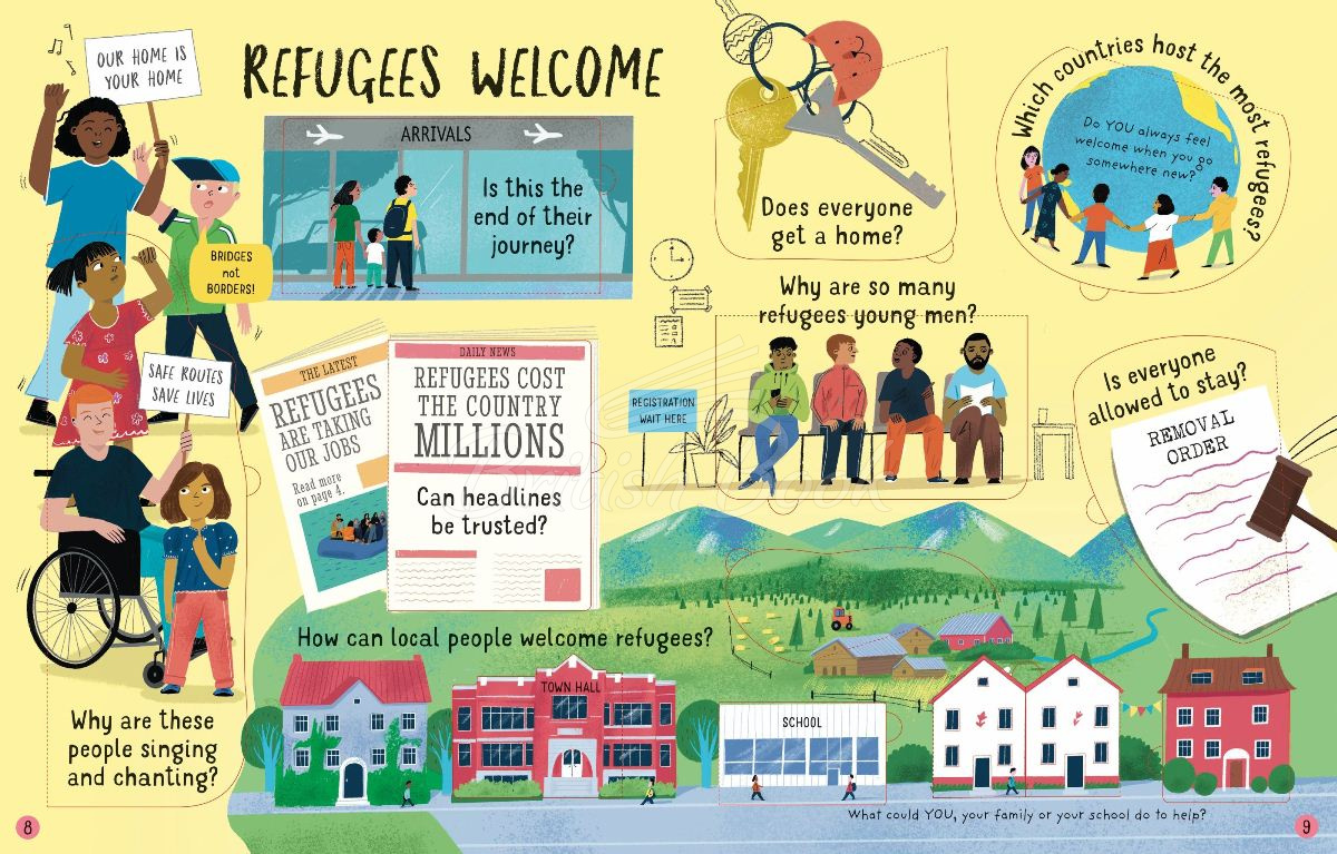 Книга Lift-the-Flap Questions and Answers about Refugees зображення 2
