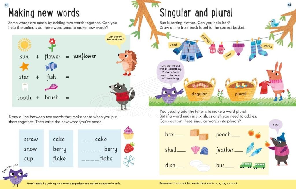 Книга Usborne Workbooks: English and Maths Giant Workbook 5-6 зображення 3