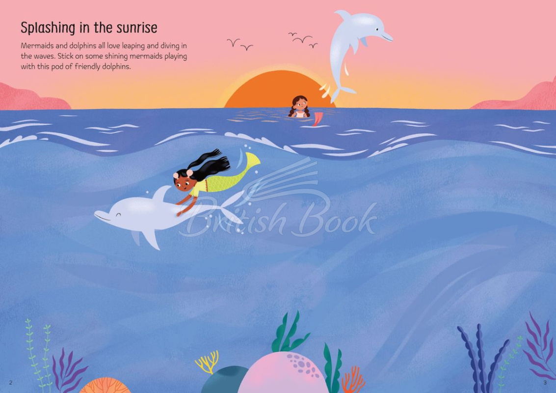 Книга Sparkly Mermaids Sticker Book зображення 2