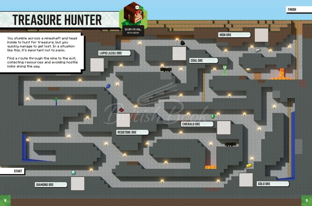 Книга Minecraft Survival Sticker Book изображение 1