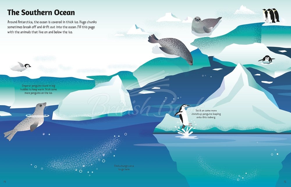 Книга First Sticker Book: Oceans зображення 5