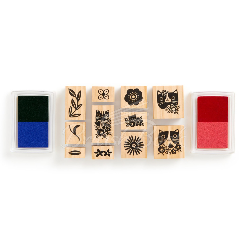 Набір Blooming Cats Rubber Stamp Set зображення 2