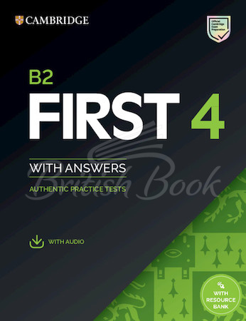 Книга Cambridge English B2 First 4 Authentic Practice Tests with answers and Downloadable Audio зображення