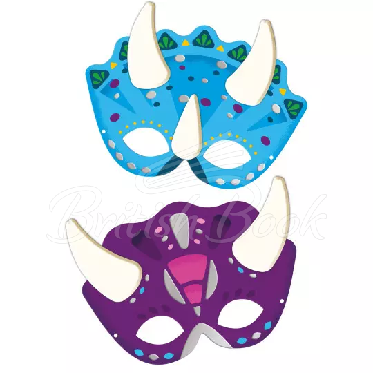 Набір Dinosaur Masks and Tattoos зображення 3