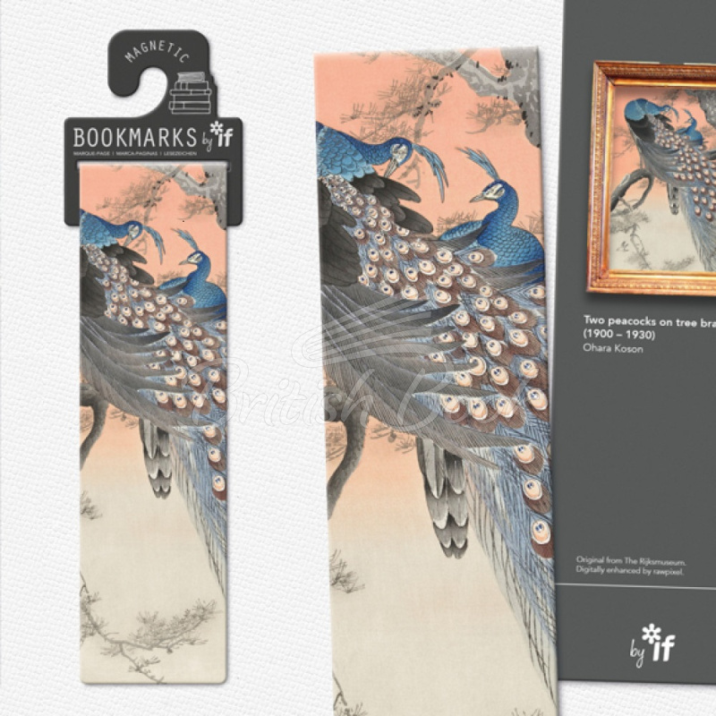 Закладка Classics Magnetic Bookmarks: Two Peacocks изображение 1