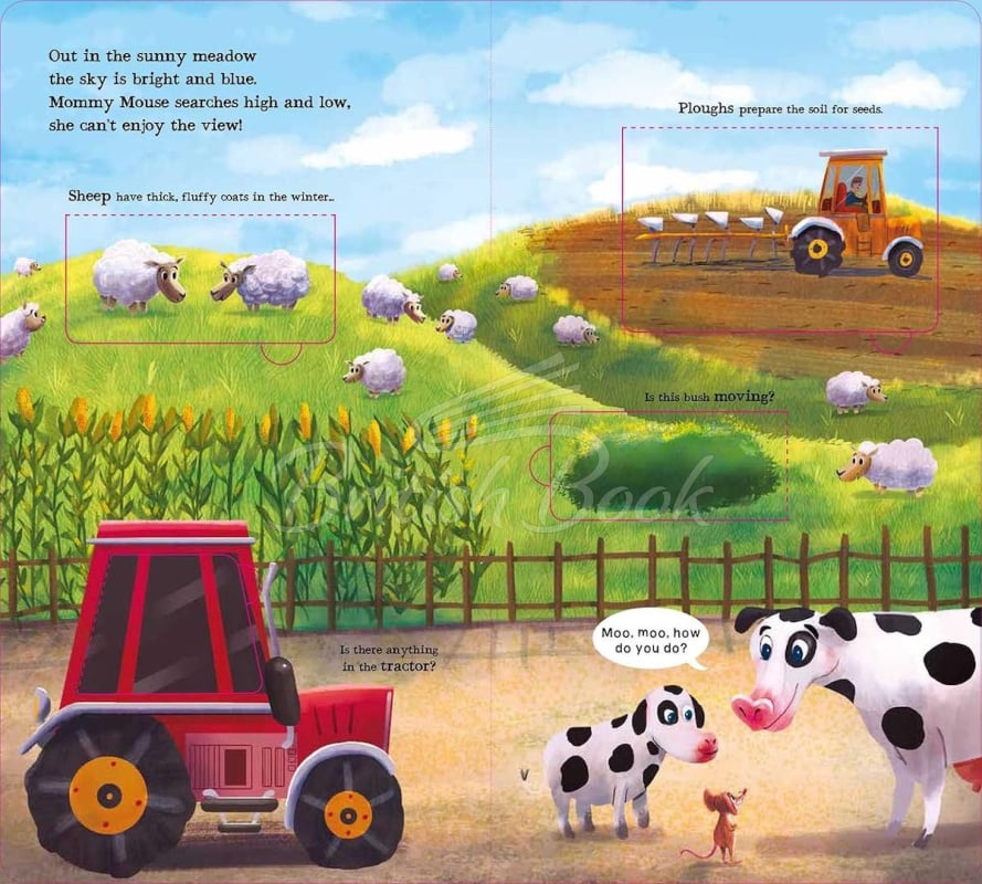 Книга A Lift-and-Learn Peek-through Book: Moo Moo Moo on the Farm изображение 2