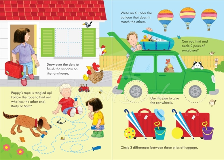 Книга Poppy and Sam's Wipe-Clean Summer Activities зображення 2