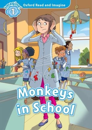 Книга Oxford Read and Imagine Level 1 Monkeys in School Audio Pack зображення