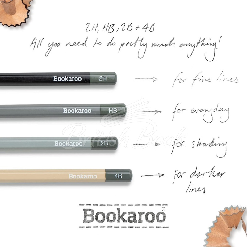Набір Bookaroo Graphite Pencils Mono зображення 2
