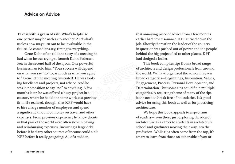Книга Tips from the Top: Architects Share Their Advice for Success зображення 3