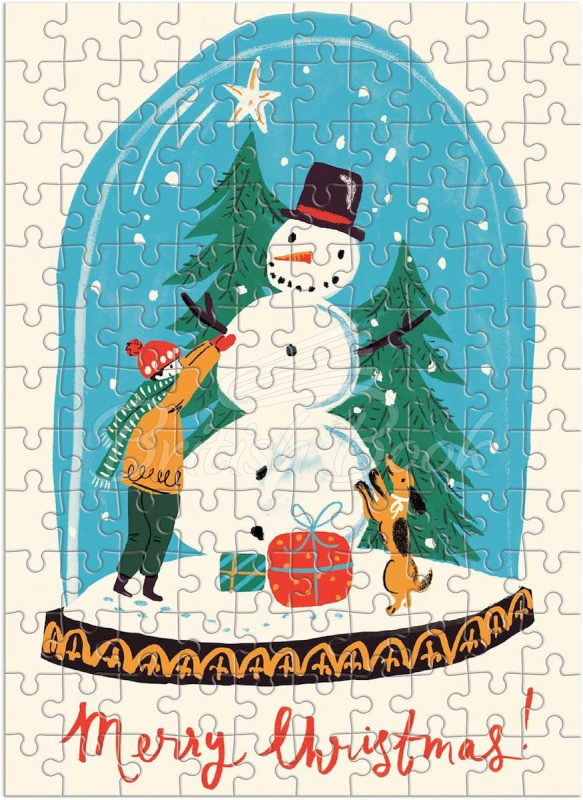 Пазл Snow Globe 130 Piece Puzzle Ornament зображення 1