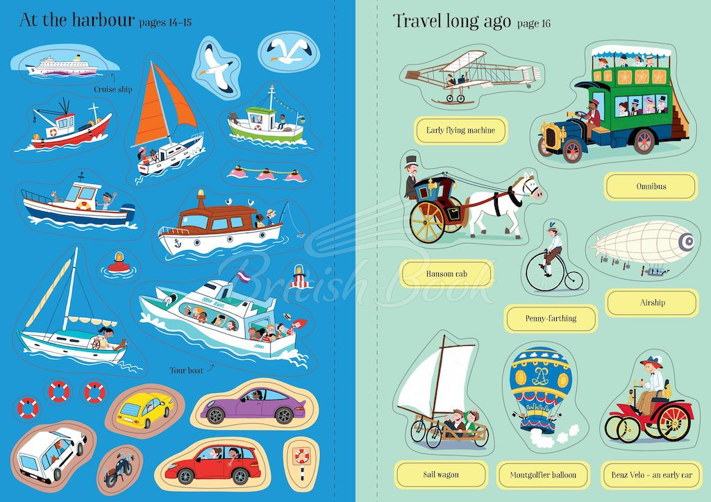 Книга Little First Stickers: Travel изображение 3