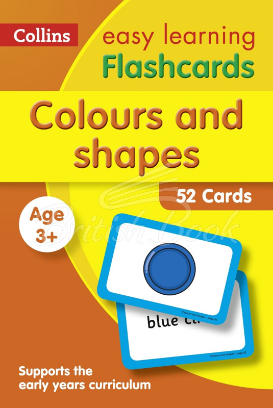 Картки Collins Easy Learning Preschool: Colours and Shapes Flashcards зображення