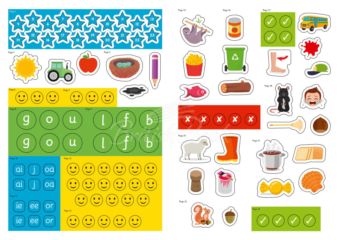 Книга Collins Easy Learning: Ready for School Reading Sticker Book (Ages 4-5) зображення 4